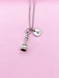 Silver Bishop Chess Piece Necklace, Chess Piece in Option, N4191A