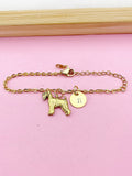 Gold Wheaten Terrier Dog Charm Bracelet, Personalized Gift, N1545