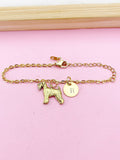 Gold Wheaten Terrier Dog Charm Bracelet, Personalized Gift, N1545