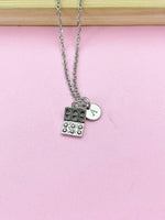 Silver Eggs Carton Charm Necklace, N5698