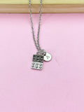 Silver Eggs Carton Charm Necklace, N5698