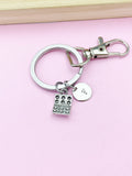 Silver Eggs Carton Charm Keychain, N5698A