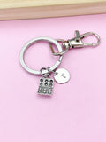 Silver Eggs Carton Charm Keychain, N5698A