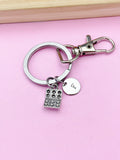 Silver Eggs Carton Charm Keychain, N5698A