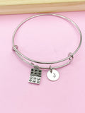 Silver Eggs Carton Charm Bracelet, N5698C