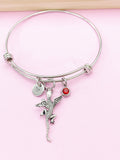Silver Gecko Wings Charm Bracelet, N5699B