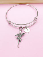 Silver Gecko Wings Charm Bracelet, N5699C