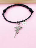 Silver Flying Lizard Charm Bracelet, N5699D