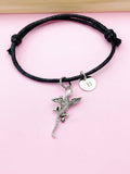 Silver Flying Lizard Charm Bracelet, N5699D