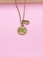 Bronze or Silver Pinky Promise Charm Necklace, Best Friends Gifts, N5005