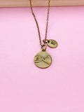 Pinky Promise Charm Necklace, Initial Necklace, Best Friend Gift