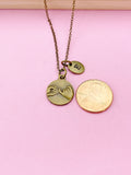 Pinky Promise Charm Necklace, Initial Necklace, Best Friend Gift