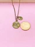 Bronze or Silver Pinky Promise Charm Necklace, Best Friends Gifts, N5005