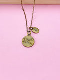 Pinky Promise Charm Necklace, Initial Necklace, Best Friend Gift