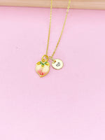 Gold Peach Charm Necklace, N5386