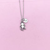 Silver Octopus Charm Necklace, N1485