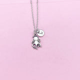 Silver Octopus Charm Necklace, N1485
