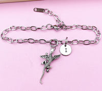 Silver Flying Lizard Charm Bracelet, Tarnish Resistant, N5699E