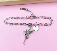 Silver Flying Lizard Charm Bracelet, Tarnish Resistant, N5699E