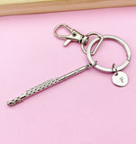 Silver Flute Charm Keychain, N5700