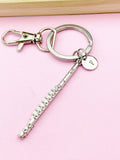 Silver Flute Charm Keychain, N5700
