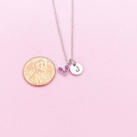 Silver Tiny Heart Charm Necklace, N4463A