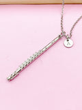 Silver Flute Charm Necklace, N5700A