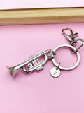 Silver Trumpet Charm Keychain, N5701