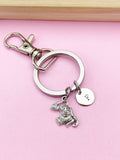 Silver Monkey Orangutan Charm Keychain, N5577B