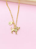 Gold Chihuahua Charm Necklace, N489