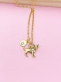 Gold Chihuahua Charm Necklace, N489