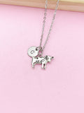 Silver Cow Charm Necklace, N2283