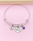 Silver Daughter in Law Charm Bracelet, N2127