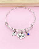 Silver Daughter in Law Charm Bracelet, N2127