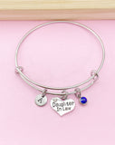 Silver Daughter in Law Charm Bracelet, N2127