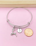 Silver Deer Charm Bracelet, Reindeer Elk Charm, N5712