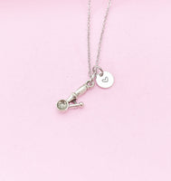 Silver Ice Cream Scoop Charm Necklace, N506
