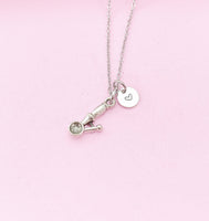 Silver Ice Cream Scoop Charm Necklace, N506