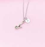 Silver Ice Cream Scoop Charm Necklace, N506