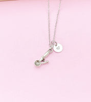 Silver Ice Cream Scoop Charm Necklace, N506