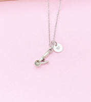 Silver Ice Cream Scoop Charm Necklace, N506
