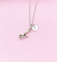 Silver Ice Cream Scoop Charm Necklace, N506