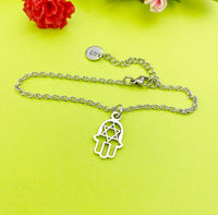 Silver Star of David Charm Bracelet, N80C