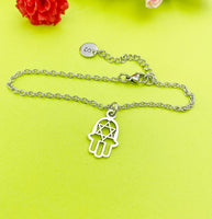 Silver Star of David Charm Bracelet, N80C