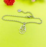 Silver Star of David Charm Bracelet, N80C