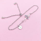 Silver Girl Ballet Charm Bracelets, N4956