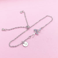 Silver Girl Ballet Charm Bracelets, N4956