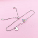 Silver Girl Ballet Charm Bracelets, N4956