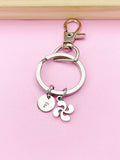Silver Lauburu Cross Basque Charm Keychain, N5708A