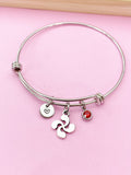 Silver Lauburu Cross Basque Charm Bracelet, N5708B